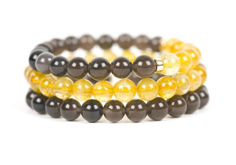 Goldene Rutilierte Quarz Armband, Echte Edelstein Handgefertigte Schmuck von HealingGemstone