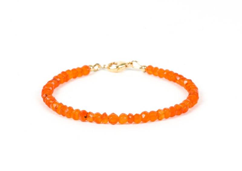 Karneol Armband, Zartes Oranges Handgemachter Edelstein Schmuck von HealingGemstone