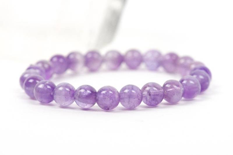 Lila Echtes Amethyst Armband, Heilstein Schmuck, Edelstein Handgemachter Unikat-Geschenk-Für-Frau, Muttertag von HealingGemstone