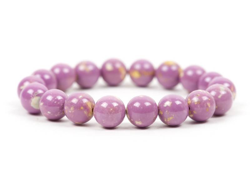 Phosphosiderit Edelstein Armband, Lila Handgemachte Schmuck, Einzigartiges Geschenk Für Frau, Schmuck von HealingGemstone