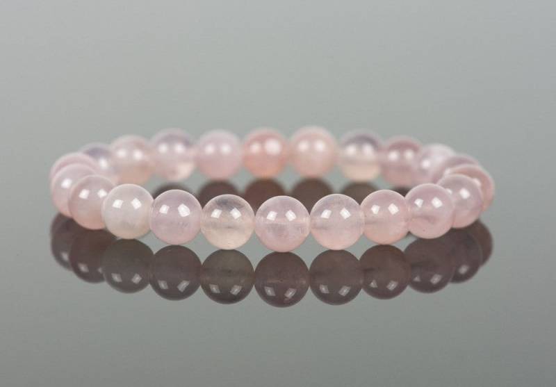 Rosenquarz Armband, Aaa Madagaskar Stacking Quarz Edelstein Einzigartiges Geschenk von HealingGemstone