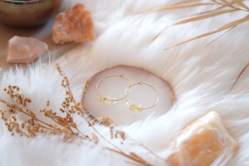 Citrin Kristall Chip Ohrringe Citrin Kristall Chip Ohrringe von HealingHandmadesShop