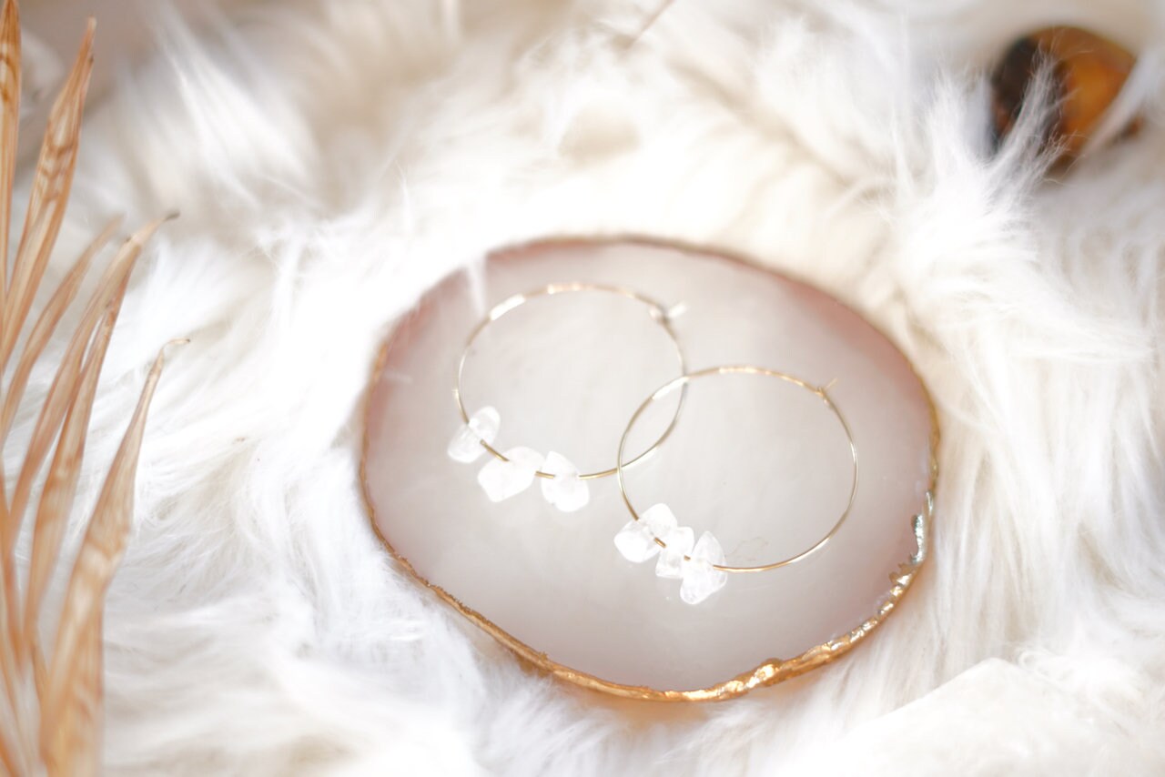 Kristall Ohrringe | Quarz, Amethyst & Obsidian Kristall Ohrringe | Quarz, Amethyst & Obsidian von HealingHandmadesShop