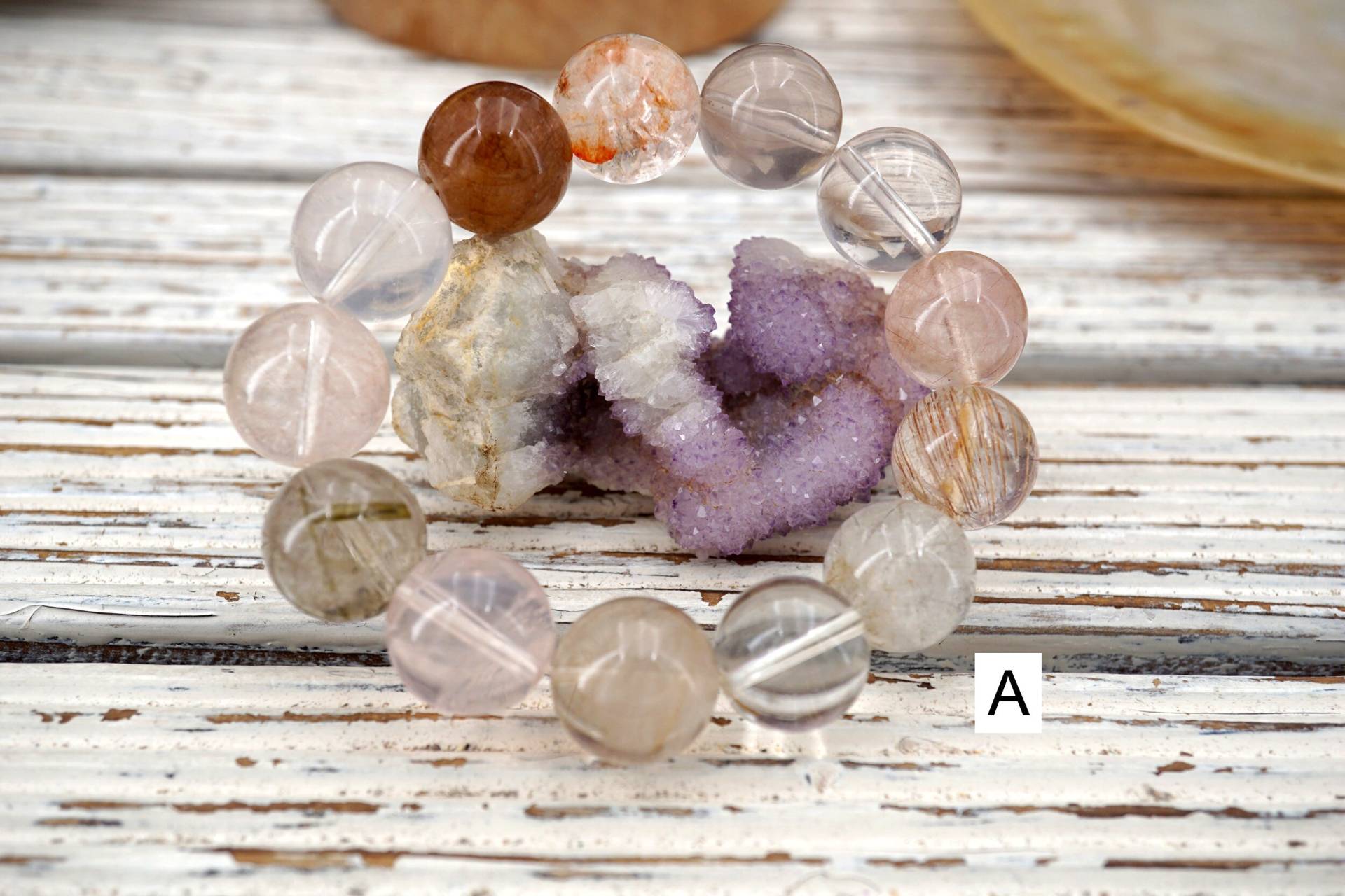 Armband in Mix Quartz | Br0032 Luxus Edelstein/Edelstein Armband/Heilkristall von Healingstoneshops