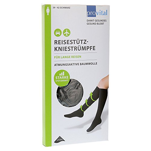 Healthing PROVITAL Reisekniestrümpfe Gr.39-42 schwar.Baumw. 2 St Healthing PROVITAL Reisekniestrümpfe Gr.39-42 schwar.Baumw. 2 St von Healthing