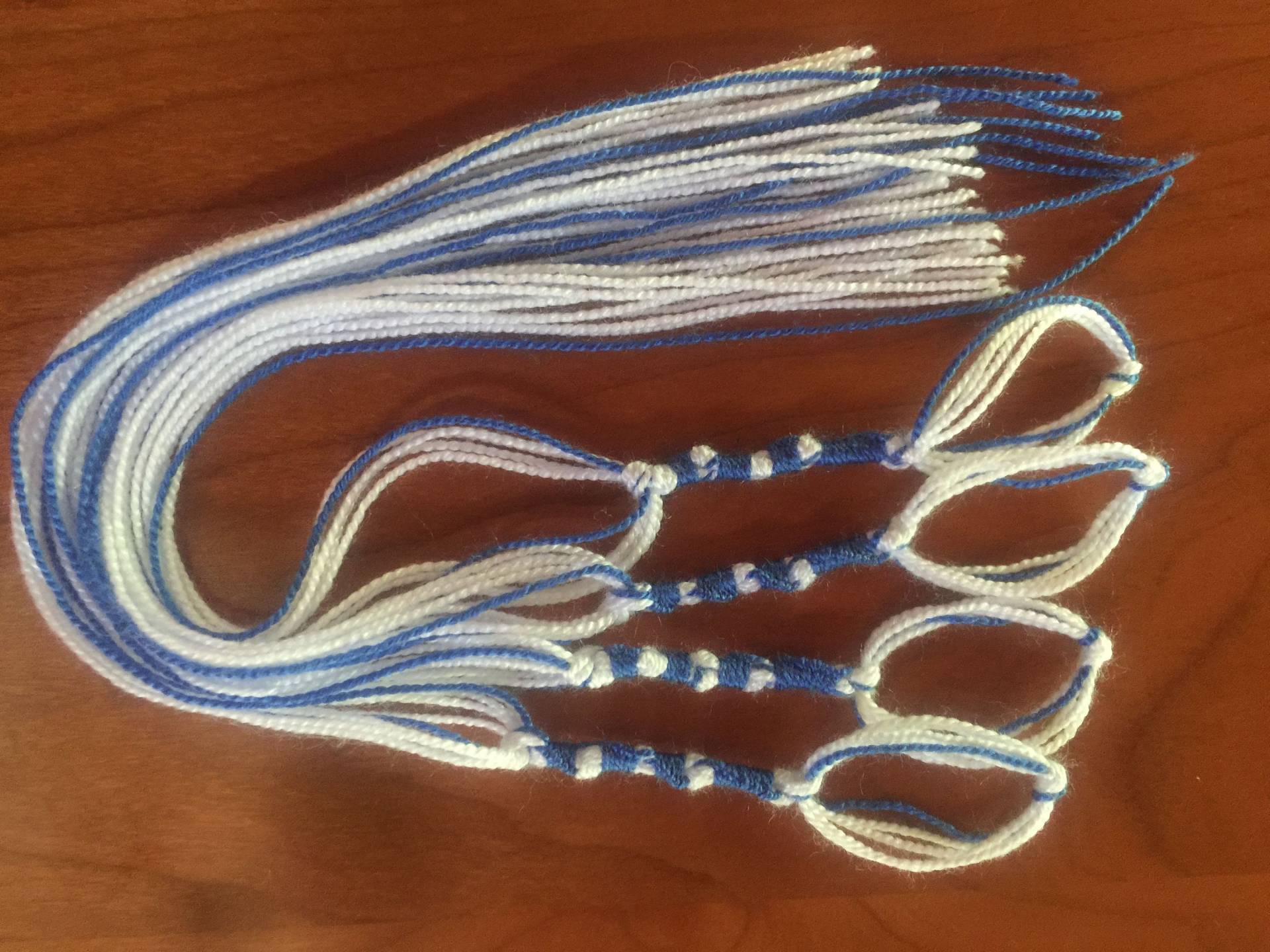 Tzitzit, Tzit Tzit, Quasten, 100% Acryl, Langlebig, Schmutzabweisend, Weiß Und Blau, Ein Satz Von 4, Länge 30 cm Tzitzit, Tzit Tzit, Quasten, 100% Acryl, Langlebig, Schmutzabweisend, Weiß Und Blau, Ein Satz Von 4, Länge 30 cm von HealthyInspiration4U