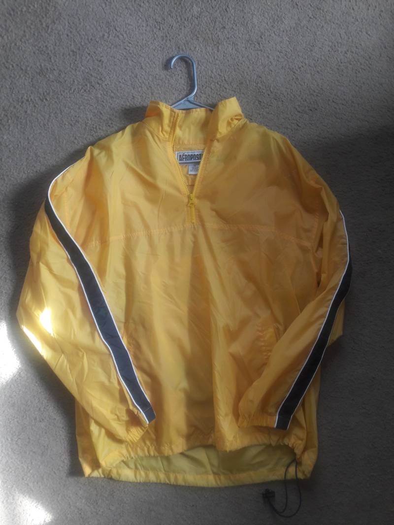Aeropostale 1/4 Zip Up Gelb/Navy Jacke. Medium. Super Zustand Jahrgang Aeropostale 1/4 Zip Up Gelb/Navy Jacke. Medium. Super Zustand Jahrgang von HealthyandwealthyUS