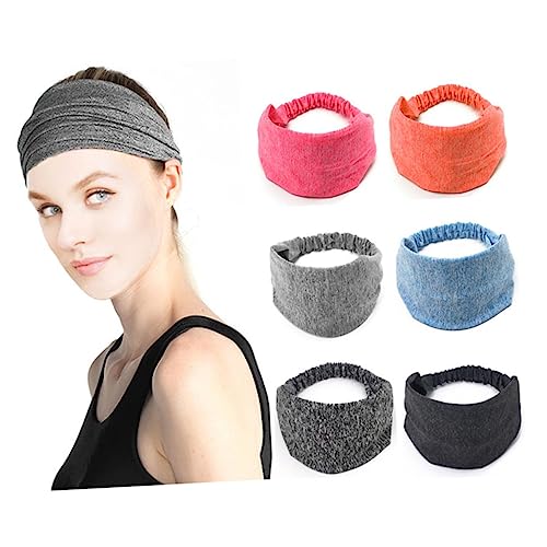 Healvian 6stücke Lauf Stirnband Damen Stirnband Damen Frauen Breites Haarband Frauen Sport Haarband Elastisches Stirnbänder Stirnbänder Für Yoga Breitseiten Für Sport von Healvian