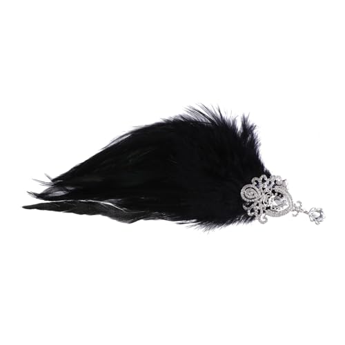 Healvian Flapper Haarreif Mit Kristallen Kopfbedeckung Für Partys Festivals Und Besondere Anlässe Elastisches Band Für Sicheren Vintage Haarschmuck Für Damen von Healvian