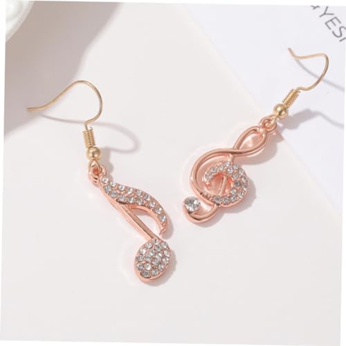 Healvian 1 Paar Alloy Eardrops Damen Ohrringe Notenform Kreative Ohrhänger Hochwertigem Material für Besondere Anlässe Täglichen Gebrauch Healvian 1 Paar Alloy Eardrops Damen Ohrringe Notenform Kreative Ohrhänger Hochwertigem Material für Besondere Anlässe Täglichen Gebrauch von Healvian