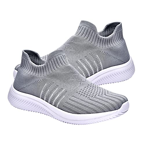 Healvian 1 Paar Atmungsaktive Freizeitschuhe Täglich Wanderschuhe Damen Komfort Frauen Sperren Schuhe Turnschuhe Laufen Schuhe Mit Elastischer Sohle Schlupfschuhe Grey Healvian 1 Paar Atmungsaktive Freizeitschuhe Täglich Wanderschuhe Damen Komfort Frauen Sperren Schuhe Turnschuhe Laufen Schuhe Mit Elastischer Sohle Schlupfschuhe Grey von Healvian