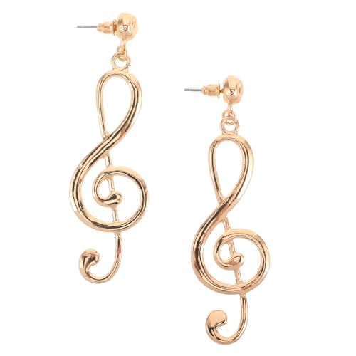 Healvian 1 Paar Baumelnde Ohrhänger Mit Musiknoten Für Damen, Einzigartiger Vintage-schmuck, Musikinstrument-ohrringe Für Partys Und Den Alltag Healvian 1 Paar Baumelnde Ohrhänger Mit Musiknoten Für Damen, Einzigartiger Vintage-schmuck, Musikinstrument-ohrringe Für Partys Und Den Alltag von Healvian