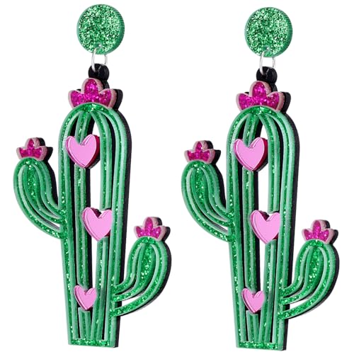 Healvian 1 Paar Blume Kaktusohrringe Pflanzenohrringe für Pflanzen- -Ohrhänger Trendy asymmetrischer Ohrring Damenohrringe Trendige Ohrringe Mädchen baumeln Ohrringe Acryl Healvian 1 Paar Blume Kaktusohrringe Pflanzenohrringe für Pflanzen- -Ohrhänger Trendy asymmetrischer Ohrring Damenohrringe Trendige Ohrringe Mädchen baumeln Ohrringe Acryl von Healvian