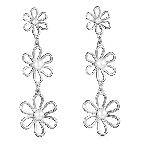 Healvian 1 Paar Blumenohrringe für Frauen Eleganter Ohrring mit Mehrschichtigem Design Partys Besondere Anlässe Leicht zu Healvian 1 Paar Blumenohrringe für Frauen Eleganter Ohrring mit Mehrschichtigem Design Partys Besondere Anlässe Leicht zu von Healvian