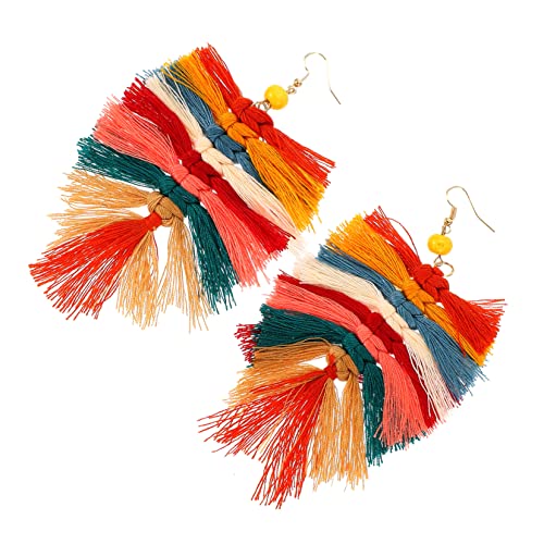 Healvian 1 Paar Bohemian Quastenohrringe Hochwertigem Material für Damen Leichte Langlebige Ohrringe mit Modernem Design für Outfit und Geschenkidee für Weihnachten Healvian 1 Paar Bohemian Quastenohrringe Hochwertigem Material für Damen Leichte Langlebige Ohrringe mit Modernem Design für Outfit und Geschenkidee für Weihnachten von Healvian