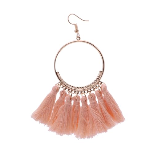 Healvian 1 Paar Boho Quasten Ohrringe für Frauen Hängend Gold Beschichtet Rosa für Partys Schule Leicht Elegant Healvian 1 Paar Boho Quasten Ohrringe für Frauen Hängend Gold Beschichtet Rosa für Partys Schule Leicht Elegant von Healvian