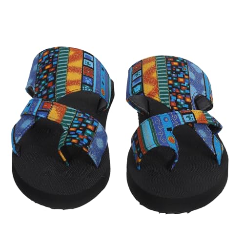 Healvian 1 Paar Boho Stil Damen Sandalen mit Dicker Sohle Ethnisches Design Leichte und Atmungsaktive Slip Strand Schuhe für Lässige Anlässe für Sommer Healvian 1 Paar Boho Stil Damen Sandalen mit Dicker Sohle Ethnisches Design Leichte und Atmungsaktive Slip Strand Schuhe für Lässige Anlässe für Sommer von Healvian