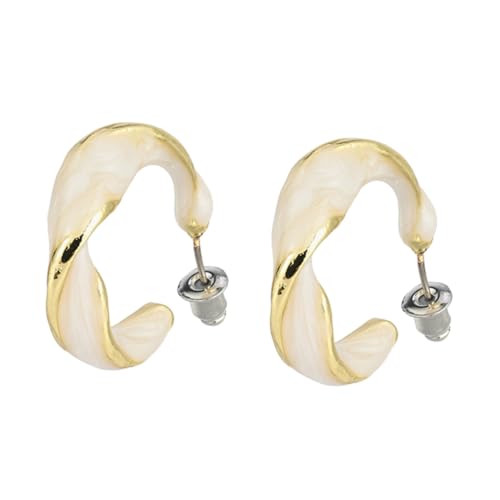 Healvian 1 Paar C Förmige Spiral Ohrringe für Damen Chic Ohrstecker Hochwertigem Leicht Hypoallergen für Partys Besondere Anlässe Healvian 1 Paar C Förmige Spiral Ohrringe für Damen Chic Ohrstecker Hochwertigem Leicht Hypoallergen für Partys Besondere Anlässe von Healvian
