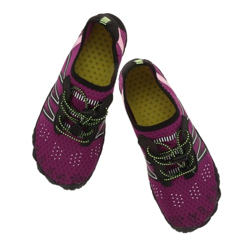 Healvian 1 Paar Creek-Schuhe Wasserschuhe Strandschuhe Schwimmschuhe Poolschuhe Herren Poolschuhe für Herren Frauenschuhe für Frauen Poolschuhe für Damen Gummi Violett von Healvian