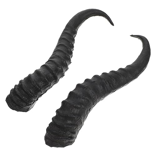 Healvian 1 Paar Künstliche Schafhörner Geweih Hörner für Halloween Kostüm Selbstgemacht Stirnband Zubehör von Healvian