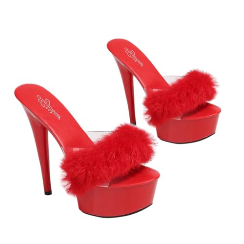 Healvian 1 Paar Damen High Heels Sandalen mit Spitze Zehenform Bequemes Fußbett für Jeans Shorts Röcke für Sommer Events Healvian 1 Paar Damen High Heels Sandalen mit Spitze Zehenform Bequemes Fußbett für Jeans Shorts Röcke für Sommer Events von Healvian