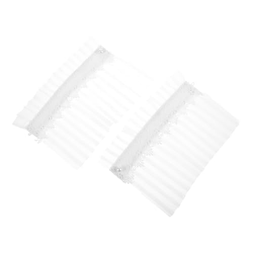 Healvian 1 Paar Dekorative Falsche Ärmel Handgelenkmanschetten Manschettenärmel Fake-ärmel Für Damen Spitzengelenksmanschetten Polyester Weiß von Healvian