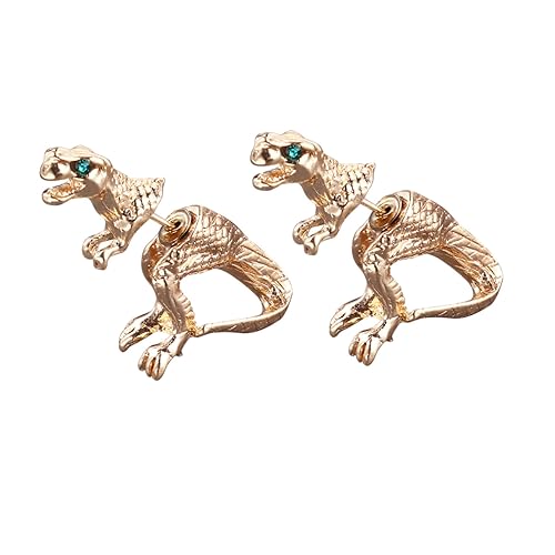 Healvian 1 Paar Dinosaurier Ohrstecker Dinosaurier Ohrhänger Damen Ohrring Legierung Ohrhänger Damen Ohrhänger Schmuck Ohrhänger Golden Healvian 1 Paar Dinosaurier Ohrstecker Dinosaurier Ohrhänger Damen Ohrring Legierung Ohrhänger Damen Ohrhänger Schmuck Ohrhänger Golden von Healvian