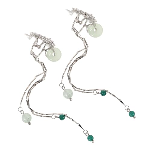 Healvian 1 Paar Fächerförmige Zirkonohrringe lang Ohrhänger für Damen Quastenohrringe für Frauen kreative Ohrringe stilvoller Ohrschmuck Quastenohrringe für Damen Healvian 1 Paar Fächerförmige Zirkonohrringe lang Ohrhänger für Damen Quastenohrringe für Frauen kreative Ohrringe stilvoller Ohrschmuck Quastenohrringe für Damen von Healvian