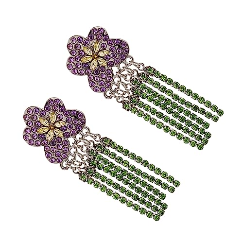 Healvian 1 Paar Farbige Ohrringe für Frauen Funkelnde Rhinestones Baumelnde Tropfenohrringe Modisches für Besondere Anlässe oder Healvian 1 Paar Farbige Ohrringe für Frauen Funkelnde Rhinestones Baumelnde Tropfenohrringe Modisches für Besondere Anlässe oder von Healvian