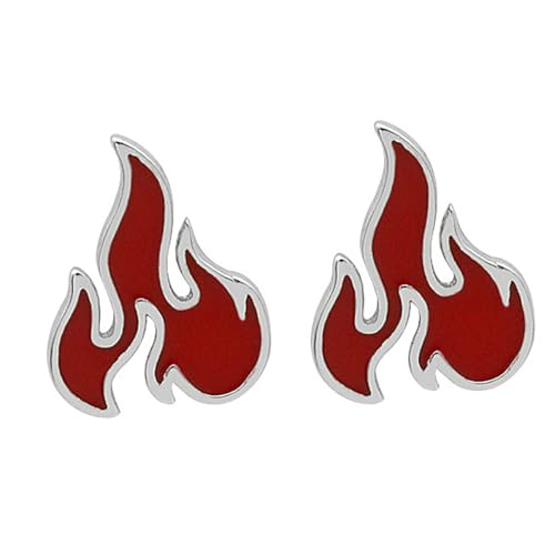 Healvian 1 Paar Flammenohrringe Frauen baumeln Modeohrringe Silberohrring Ohrentropfen Ohr baumeln rot Healvian 1 Paar Flammenohrringe Frauen baumeln Modeohrringe Silberohrring Ohrentropfen Ohr baumeln rot von Healvian