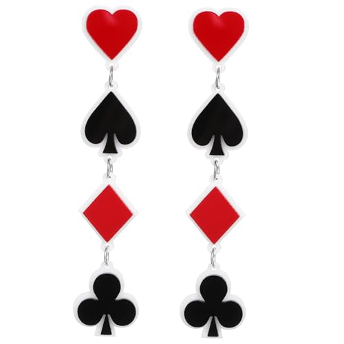 Healvian 1paar Geometrische Ohrhänger Spielkarten Ohrringe Für Frauen Hypoallergen Elegantes Design Für Alltag Und Besondere Anlässe Geschenkidee Für Freundinnen Und Angehörige Healvian 1paar Geometrische Ohrhänger Spielkarten Ohrringe Für Frauen Hypoallergen Elegantes Design Für Alltag Und Besondere Anlässe Geschenkidee Für Freundinnen Und Angehörige von Healvian
