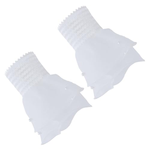 Healvian Handgelenkmanschetten Damen Abnehmbare Stoff Manschetten Elastische Handgelenkärmel Lolita Accessoires für Dekorative Kleidungszubehör von Healvian