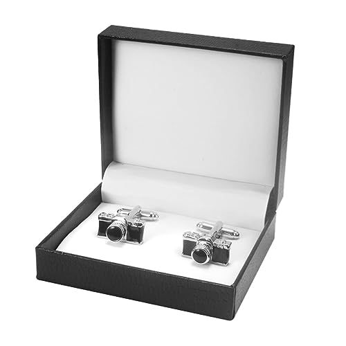 Healvian 1 Paar Herren Manschettenknöpfe Kamera Design Stilvolle Cufflinks mit Geschenkbox Komfortabel und Glänzend für Anzug und Festliche Anlässe Healvian 1 Paar Herren Manschettenknöpfe Kamera Design Stilvolle Cufflinks mit Geschenkbox Komfortabel und Glänzend für Anzug und Festliche Anlässe von Healvian