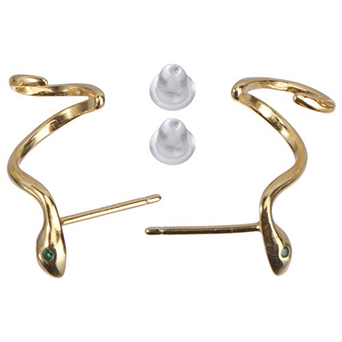 Healvian 1 Paar Kleine Schlangenohrringe Ohrschmuck Ohrentropfen Für Frauen Ohr Zubehör Frauen Ohrring Schmuck Ohrhänger Stilvoller Schmuck Ohrringe in Schlangenform Silber- Golden Healvian 1 Paar Kleine Schlangenohrringe Ohrschmuck Ohrentropfen Für Frauen Ohr Zubehör Frauen Ohrring Schmuck Ohrhänger Stilvoller Schmuck Ohrringe in Schlangenform Silber- Golden von Healvian