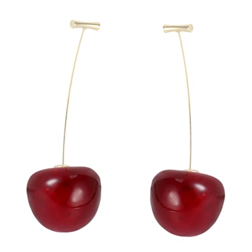 Healvian 1 Paar Kreative Cherry Ohrringe für Damen Ohrhänger im Modischen Design Partys Alltagslooks Besondere Anlässe Auffällig Healvian 1 Paar Kreative Cherry Ohrringe für Damen Ohrhänger im Modischen Design Partys Alltagslooks Besondere Anlässe Auffällig von Healvian