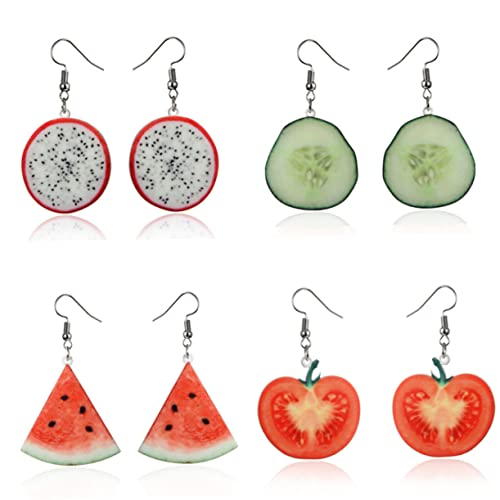 Healvian 1 Paar Kreative Ohrringe Drachenfrucht Design Ohrhänger für Frauen Delikater Schmuck für Partys Alltagslook oder Besondere Anlässe Robustes Material für Langlebigkeit Healvian 1 Paar Kreative Ohrringe Drachenfrucht Design Ohrhänger für Frauen Delikater Schmuck für Partys Alltagslook oder Besondere Anlässe Robustes Material für Langlebigkeit von Healvian