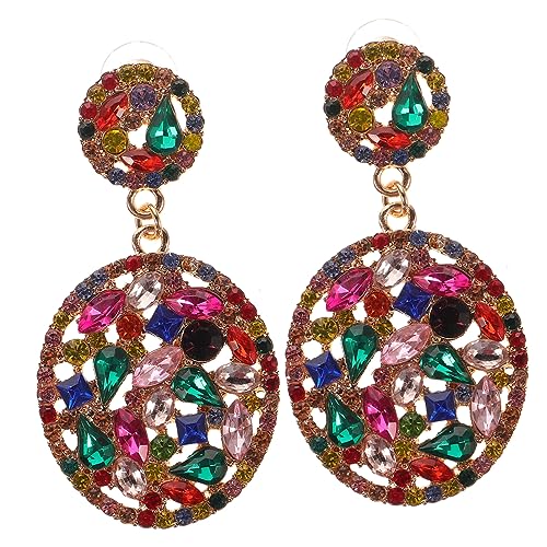 Healvian 1 Paar Kristallohrringe Träne Frauenschmuck Tropfenförmige Ohrringe Tropfenohrringe für Damen Ohrringe für Frauen Statement-Tropfenohrring bunte Ohrhänger süße Ohrhänger Legierung Healvian 1 Paar Kristallohrringe Träne Frauenschmuck Tropfenförmige Ohrringe Tropfenohrringe für Damen Ohrringe für Frauen Statement-Tropfenohrring bunte Ohrhänger süße Ohrhänger Legierung von Healvian