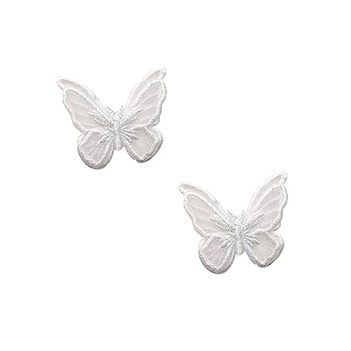 Healvian 1 Paar Lace Butterfly Ear Studs Ohrringe Weiß Süßes Accessoire für Besondere Anlässe Handgefertigte Schmuckstücke für Partys für Modebewusste Damen Healvian 1 Paar Lace Butterfly Ear Studs Ohrringe Weiß Süßes Accessoire für Besondere Anlässe Handgefertigte Schmuckstücke für Partys für Modebewusste Damen von Healvian