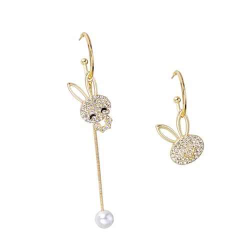 Healvian 1 Paar Lange Bunny Ohrhänger mit Asymmetrischem Design Funkelnden Strasssteinen Partys Besondere Anlässe Sicher Hautfreundlich für Modebewusste Frauen Healvian 1 Paar Lange Bunny Ohrhänger mit Asymmetrischem Design Funkelnden Strasssteinen Partys Besondere Anlässe Sicher Hautfreundlich für Modebewusste Frauen von Healvian