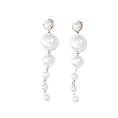 Healvian 1 Paar Lange Perlenohrringe für Damen Stilvolle Ohrringe mit Romantischem Design für Partys Hochzeiten Frauen Healvian 1 Paar Lange Perlenohrringe für Damen Stilvolle Ohrringe mit Romantischem Design für Partys Hochzeiten Frauen von Healvian