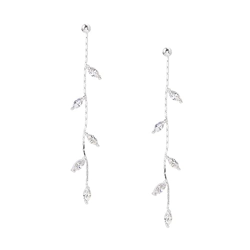 Healvian 1 Paar Lange Quasten Ohrringe mit Rhinestones Blattdesign Ohrhänger für Damen für Partys Hochzeiten Besondere Anlässe Angenehm zu Hautfreundlich Healvian 1 Paar Lange Quasten Ohrringe mit Rhinestones Blattdesign Ohrhänger für Damen für Partys Hochzeiten Besondere Anlässe Angenehm zu Hautfreundlich von Healvian