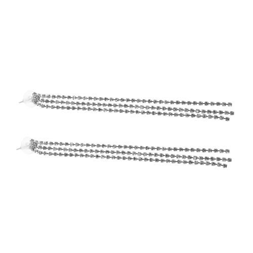 Healvian 1 Paar Lange Quastenohrringe Für Damen: Funkelnde Strass-ohrhänger Für Hochzeiten, Bälle Und Partys – Statement-schmuck Healvian 1 Paar Lange Quastenohrringe Für Damen: Funkelnde Strass-ohrhänger Für Hochzeiten, Bälle Und Partys – Statement-schmuck von Healvian