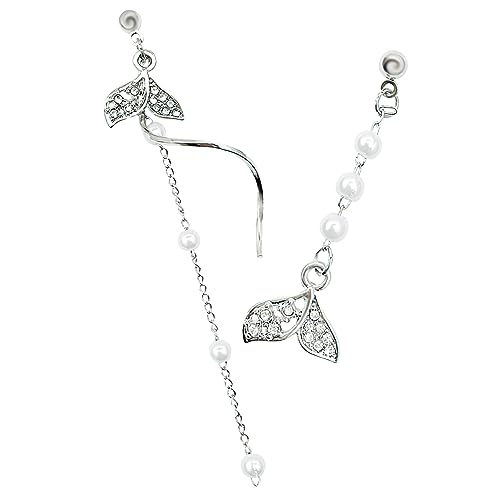 Healvian 1 Paar Meerjungfrau Ohrringe mit Perlen Lange Quasten Dangle Ohrringe für Damen Elegantes Accessoire für Modischer Ohrschmuck Perlen Schmuck Healvian 1 Paar Meerjungfrau Ohrringe mit Perlen Lange Quasten Dangle Ohrringe für Damen Elegantes Accessoire für Modischer Ohrschmuck Perlen Schmuck von Healvian