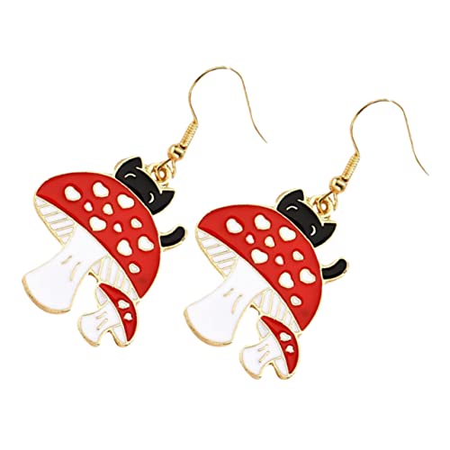 Healvian 1 Paar Mushroom Ohrringe für Frauen Lustige Katzen Designs Leichte Bequeme Hängende Ohrringe Perfektes für Muttertag Geburtstage oder Besondere Anlässe Healvian 1 Paar Mushroom Ohrringe für Frauen Lustige Katzen Designs Leichte Bequeme Hängende Ohrringe Perfektes für Muttertag Geburtstage oder Besondere Anlässe von Healvian