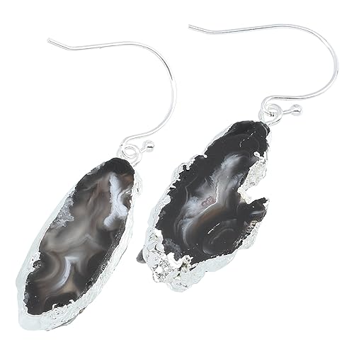 Healvian 1 Paar Naturstein Agate Ohrringe für Damen Stylische Ohrhänger mit Einzigartigem Design Perfektes für Frauen Vielseitig Tragbar Healvian 1 Paar Naturstein Agate Ohrringe für Damen Stylische Ohrhänger mit Einzigartigem Design Perfektes für Frauen Vielseitig Tragbar von Healvian