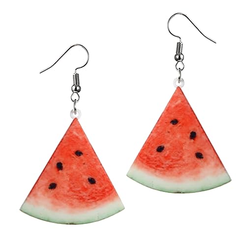 Healvian 1 Paar Obst Ohrringe modischer Ohrstecker Ohr baumeln Frauen baumeln kreative Ohrringe Ohrschmuck rot von Healvian