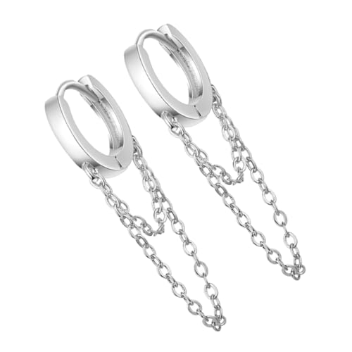 Healvian 1 Paar Ohrringe Clip-on-Ohrring-Schmuck Ohrclips Ohrhänger zum Anclipsen nicht durchstechender Ohrclip Ohrringschmuck für Mädchen Party-Ohrring-Schmuck Rostfreier Silber Healvian 1 Paar Ohrringe Clip-on-Ohrring-Schmuck Ohrclips Ohrhänger zum Anclipsen nicht durchstechender Ohrclip Ohrringschmuck für Mädchen Party-Ohrring-Schmuck Rostfreier Silber von Healvian