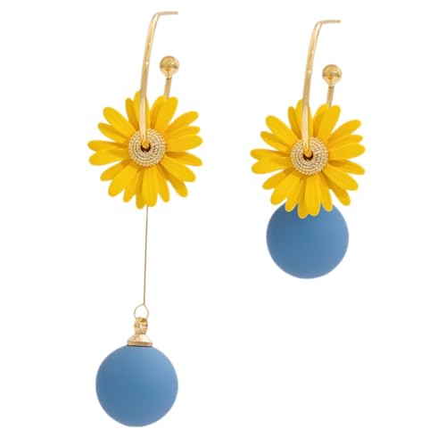 Healvian 1paar Asymmetrische Daisy Ohrringe Für Frauen Retro Blumen Ohrhänger Mit Perlen Ohrringe Für Partys Geburtstage Und Alltag Healvian 1paar Asymmetrische Daisy Ohrringe Für Frauen Retro Blumen Ohrhänger Mit Perlen Ohrringe Für Partys Geburtstage Und Alltag von Healvian