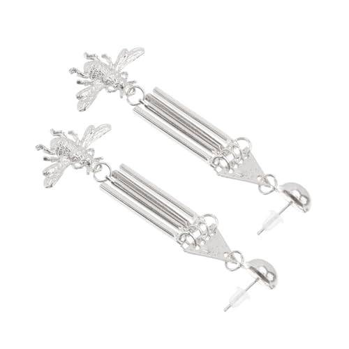 Healvian 1 Paar Ohrringe Mit Metallstraßen Modische Ohrringe Für Damen Frauen Baumeln Modische Ohrstecker Silver Hochwertige Zink Legierung Nickel Freie Beschichtung von Healvian
