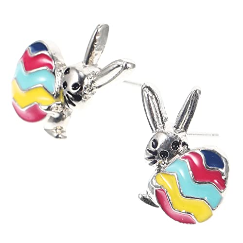 Healvian 1 Paar Ohrringe für Damen Niedliche Kaninchen Ei Ohrringe für Ostern Valentinstag und Besondere Anlässe Hypoallergen und Leicht zu Tragen von Healvian